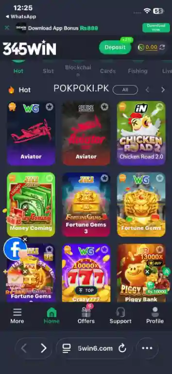 345Win Game APK Download in Pakistan - Games Included - pokpoki.pk