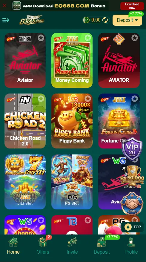 EQ668 GAME APK - GAMES INCLUDED - POKPOKI.PK