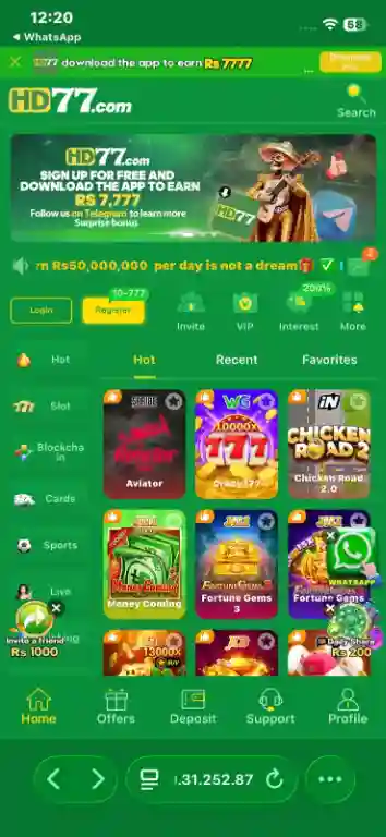 HD77Win Game APK Download in Pakistan - Game in HD77 Win - pokpoki.pk