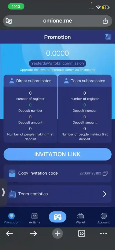 OmiOne Game APK Download in Pakistan - OmiOne Referral Program - pokpoki.pk